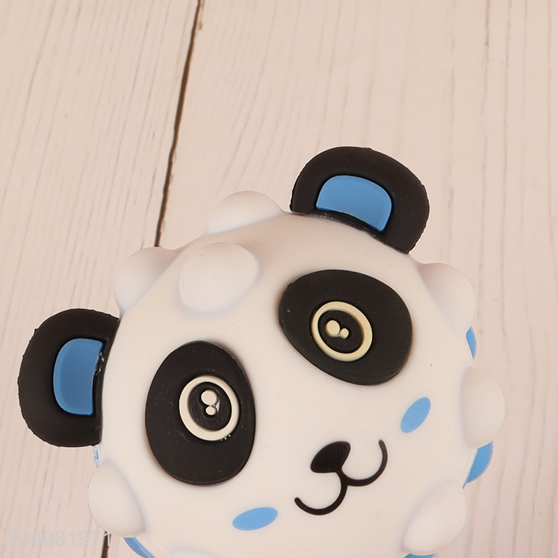 Top selling panda shape silicone squeeze ball toy wholesale