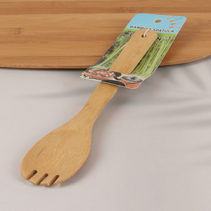 Best popular kitchen supplies three-tooth bamboo spoon