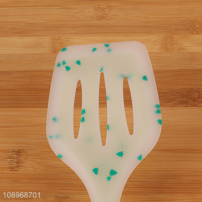 Low price silicone non-stick cooking slotted spatula for sale