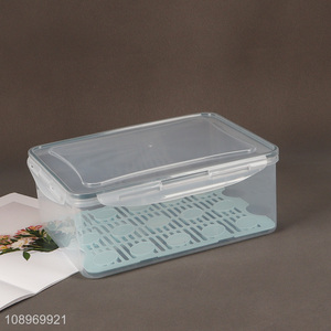 New arrival rectangle food container storage box drain box