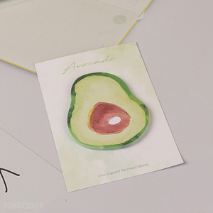 Good sale avocado shape school office sticky notes post-it notes