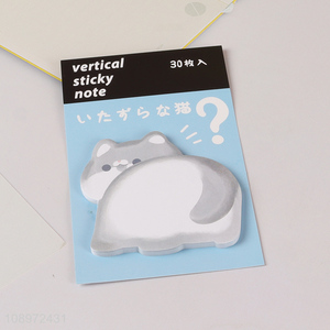 China wholesale cat shape 30sheets sticky notes post-it notes