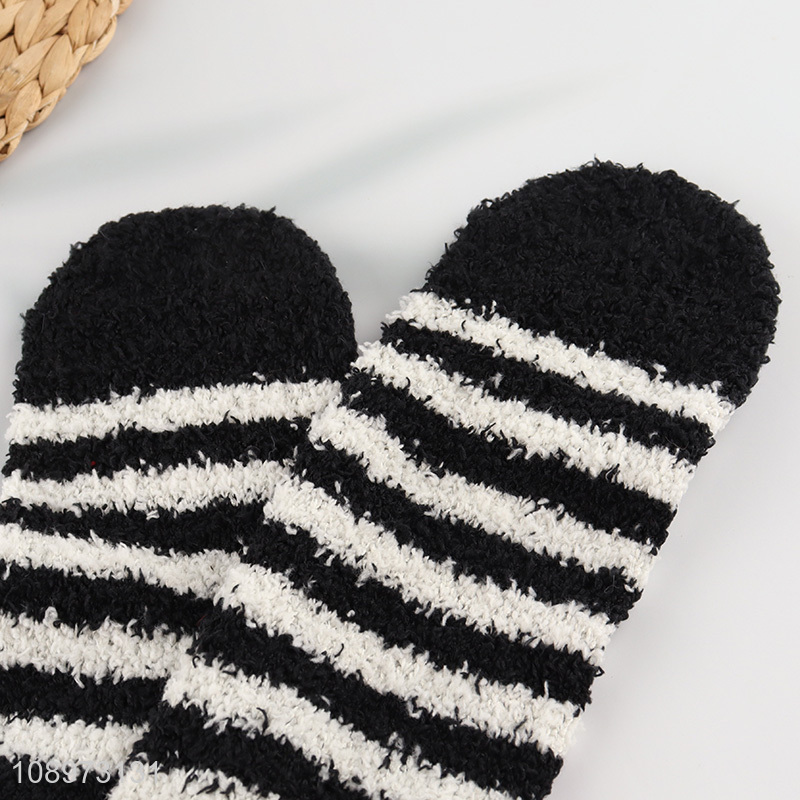 Promotional Coral Fleece Slipper Socks Plush Home Sleeping Socks for Women