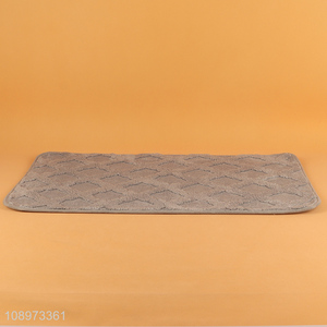 Factory price rectangle jacquard door mat floor mat for sale