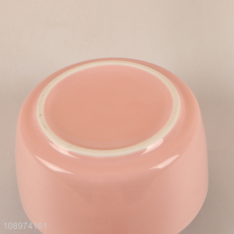 Popular products pink ceramic tableware bowl for home restaurant