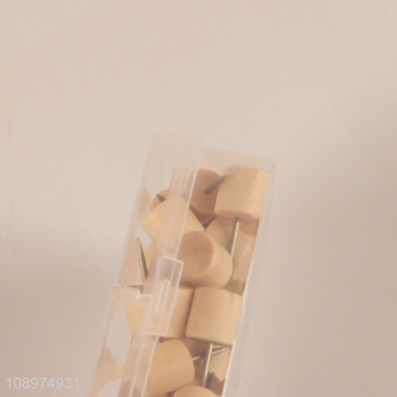 Factory supply wooden map tacks marking pushpin for school office