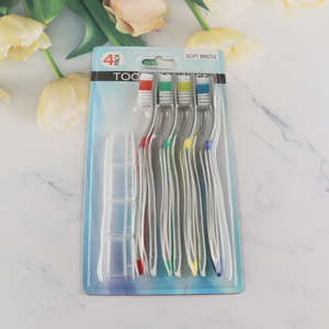 Popular products 4pcs adult soft bristle toothbrush for oral care