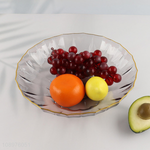 Factory price clear tabletop decoration fruits plate fruits tray