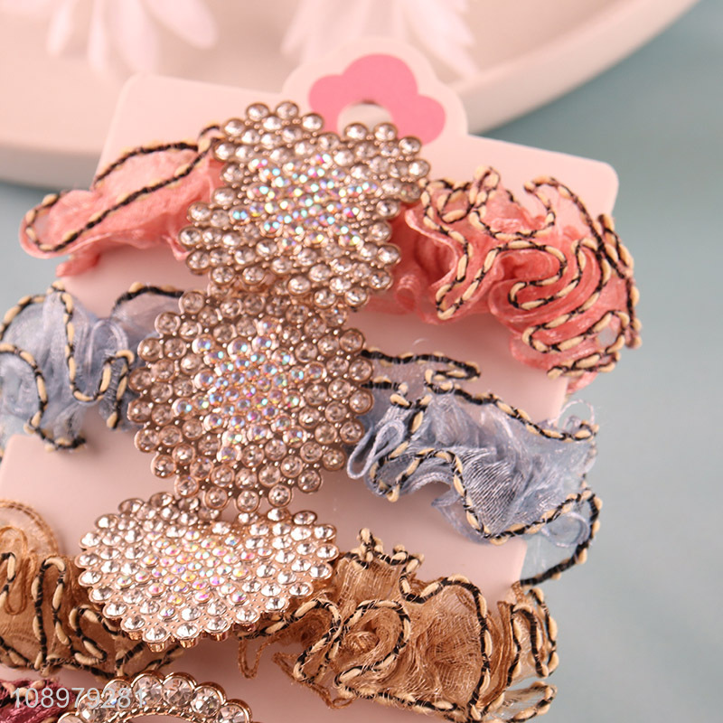 Factory price elastic 5pcs hair accessories hair ring hair rope set