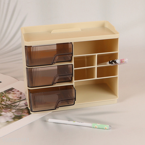 New arrival multi-purpose desktop stationery storage box plastic pen holder