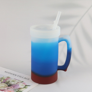 Top sale home office water cup drinking cup with <em>straw</em>