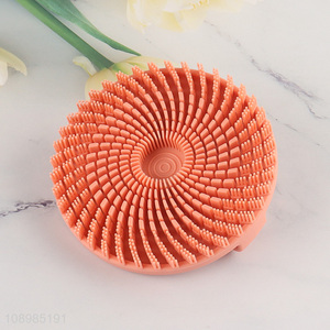 Yiwu market reusable silicone soft body brush bath brush massage brush