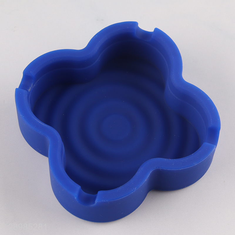 Factory supply heat-resistant household silicone ashtray for sale