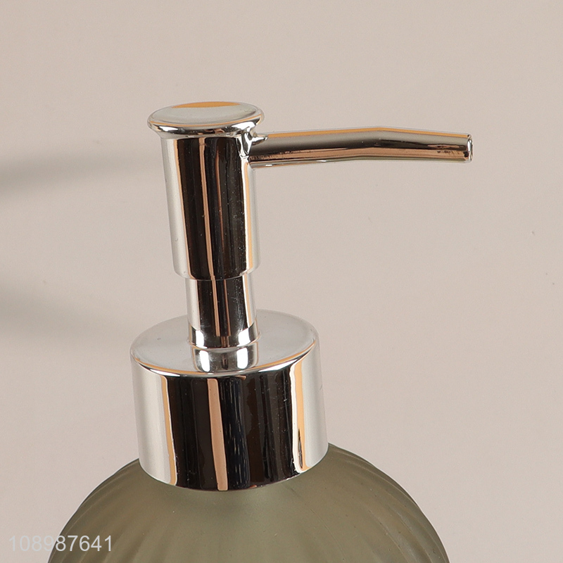 New Product Colored Glass Soap Dispenser Bottle Empty Hand Soap Dispenser