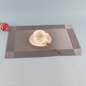 Good quality rectangle tabletop decoration textilene place mat dinner mat