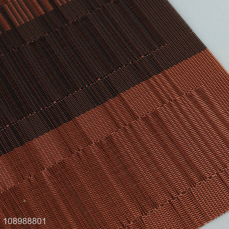 Yiwu market rectangle anti-slip textilene dining table place mat
