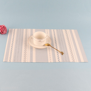 Good selling rectangle anti-slip textilene table dining place mat dinner mat