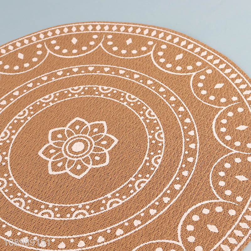 Best quality round tabletop decoration place mat dinner mat for sale