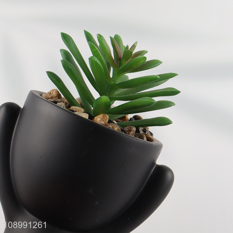 Good selling desktop decoration artificial potted plant fake plants