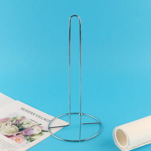 Factory price stainless steel stand up kitchen paper towel holder