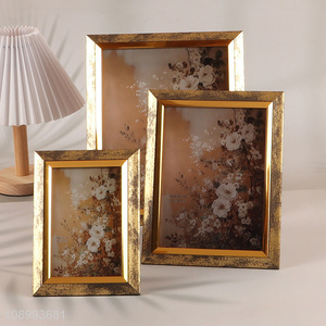 Wholesale Plastic PS Picture Frame for Tabletop Display and Wall Mounting