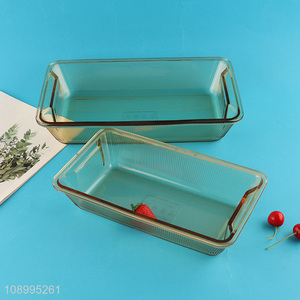 New arrival rectangle glass home kitchen baking pan baking tray