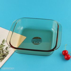 Hot items square glass baking pan baking tray for sale