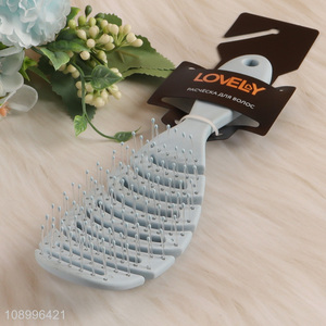 China Imports Curved Vented Detangling Brush for Wet and Dry Hair