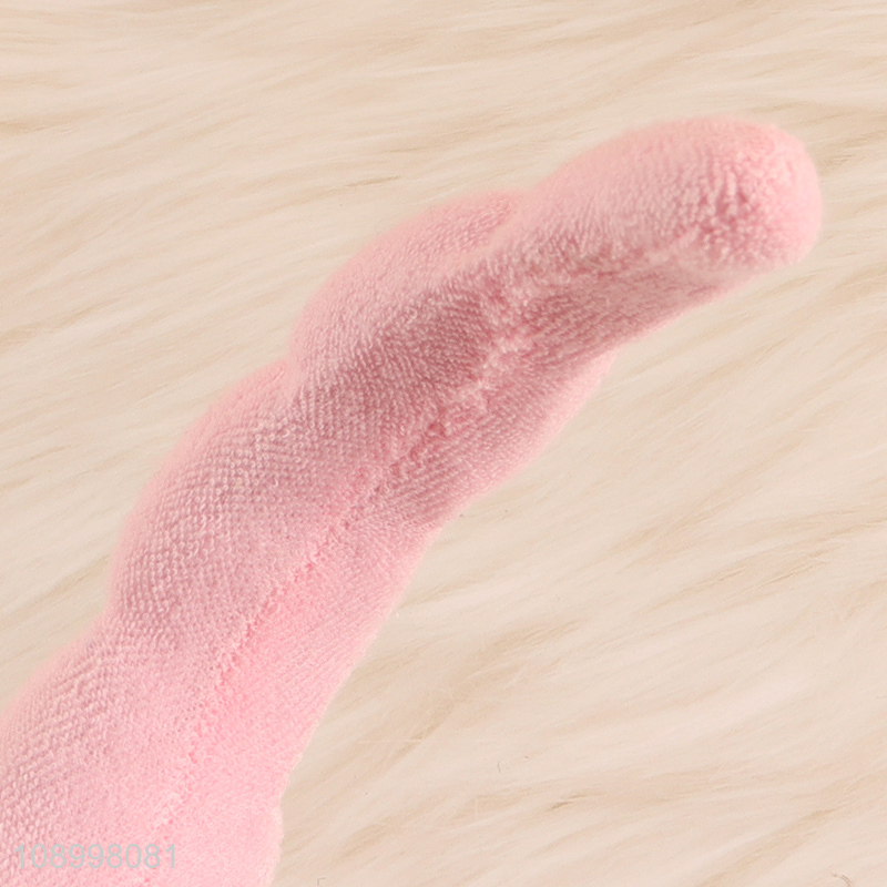 China Imports Terry Cloth Sponge Hairband Puffy Spa Headband Hair Hoop