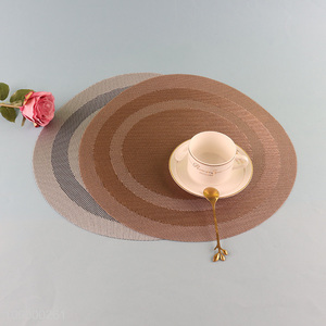 Hot items round anti-slip pvc tabletop decoration place mat dinner mat