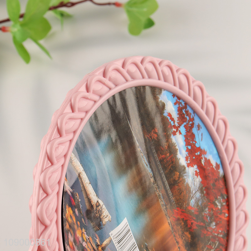 Top selling pink round makeup mirror desktop mirror wholesale