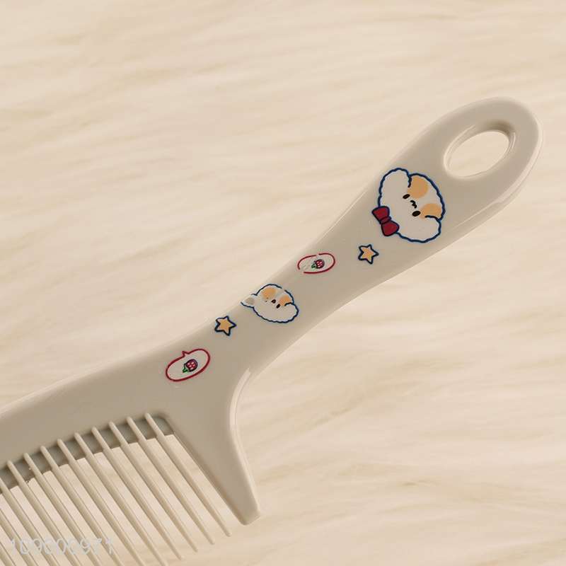 Factory supply anti-static cartoon printed plastic hair styling comb