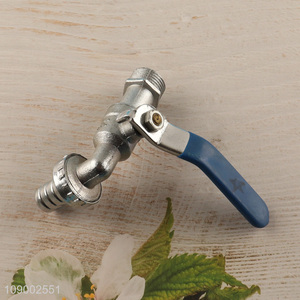 High Quality 1/2 Inch Galvanized Copper Garden Tap Blue Handle Faucet