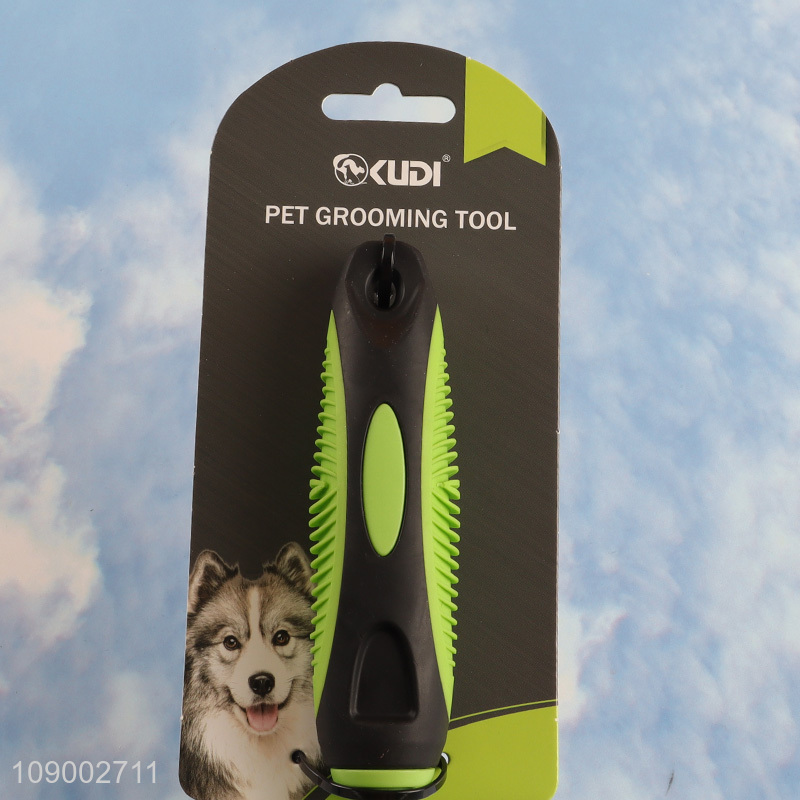 Hot selling rectangle pet dog cat grooming tool hair comb hair brush