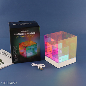 Online Wholesale Acrylic <em>Table</em> <em>Lamp</em> Cube <em>Table</em> Light RGB Led Night Light Unique Gift