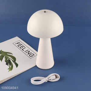 High Quality Mushroom Table Lamp 3 Colors Stepless Dimmable Cordless USB Charging Night Light