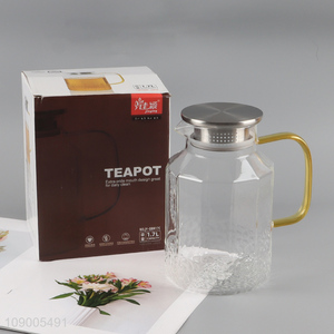 Hot items large capacity 1700ml glass water jug water pot tea pot