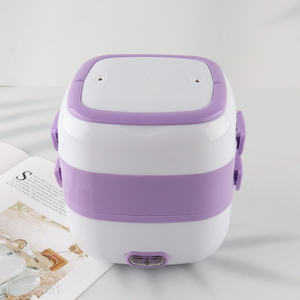 New Product Portable 2-Layer Eletric Lunch Box Food Heater for Adults