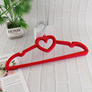 High Quality Flocking Clothes Hangers Heart Clothes Hangers for Women