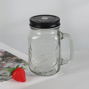 Hot selling unbreakable glass water cup drinking cup with handle