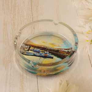 Good Quality Round Glass Ashtray for Restaurant Hotel Bar Decoration