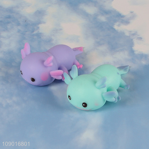 Hot selling multicolor simulation salamander tpr squeeze toys for stress relief