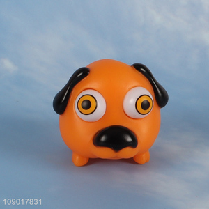 Yiwu market cartoon dog kids tpr non-toxic squeeze toys for sale