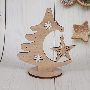 Factory price wooden Christmas ornaments Christmas decoration for tabletop