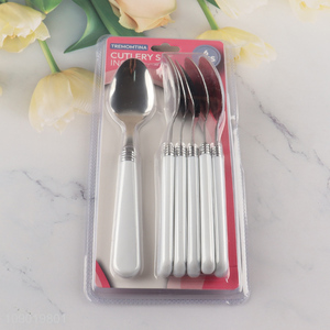 High Quality 6PCS Stainless Steel Dinner Spoons Set for Home Restaurant