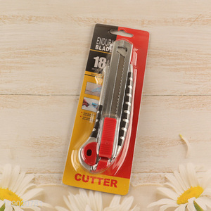 China Product 18mm Retractable Utility Knife Carbon Steel Snap-Off Box Cutter