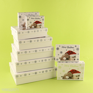 Hot Selling 9PCS Christmas Gift Boxes Set Xmas Gift Packing Boxes Set