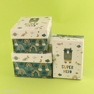 New Product 3PCS Nest Gift Boxes Set Gift Wrapping Boxes for Valentine's Day