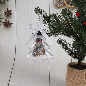 Top sale xmas tree shape Christmas hanging ornaments <em>photo</em> <em>frame</em>