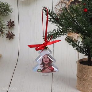 Online wholesale xmas tree shape hanging <em>photo</em> <em>frame</em> hanging ornaments for decoration